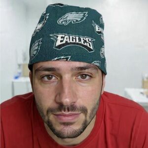 Green Scrub Cap with Team Logo